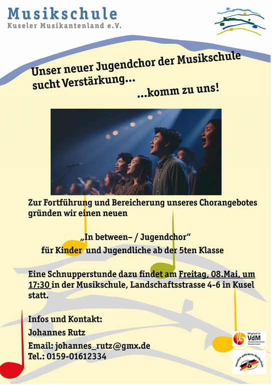 Plakat_jugendchor_Musikschule_Kusel